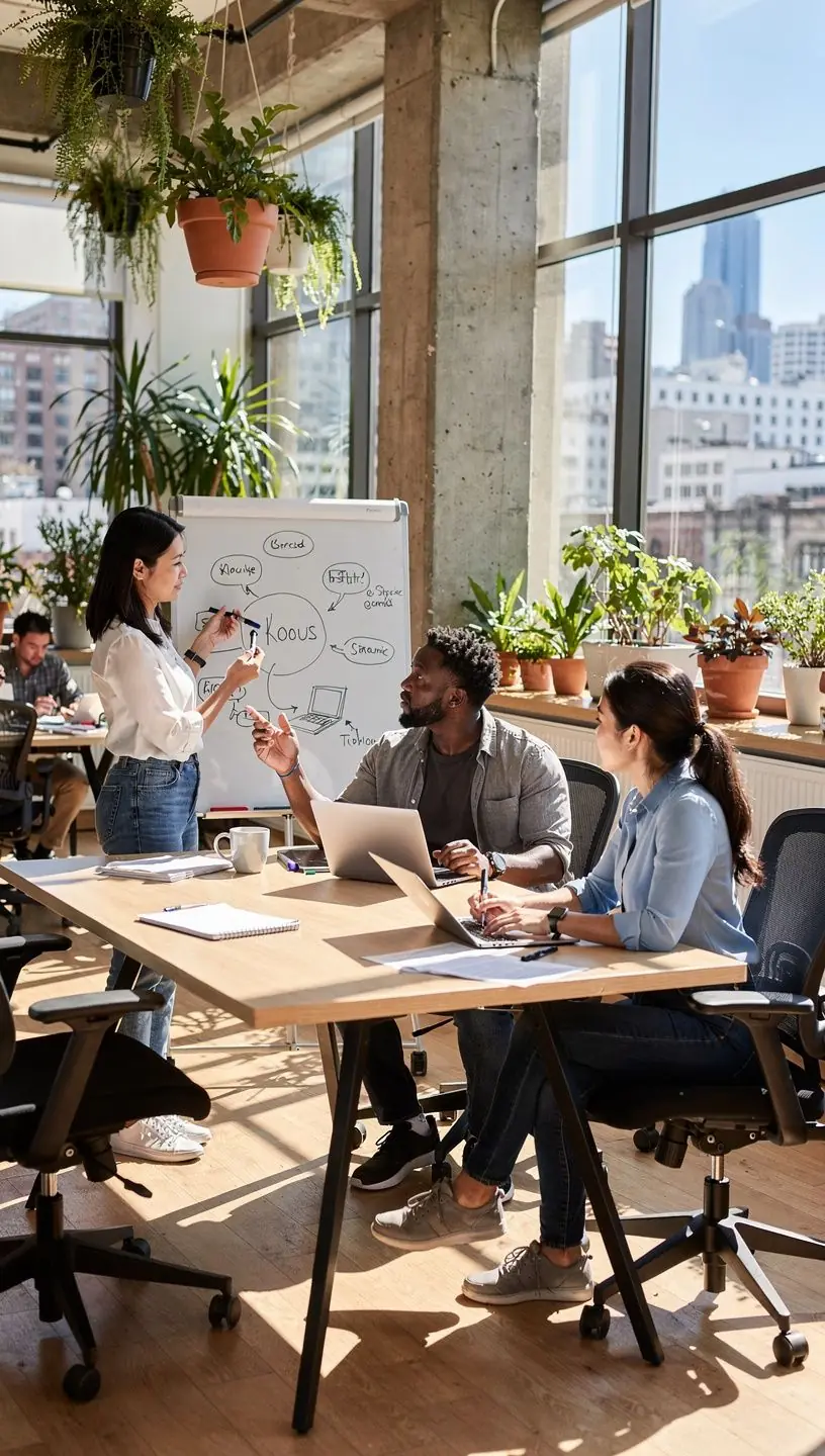 Visual representation of feedback loops enhancing personal growth.