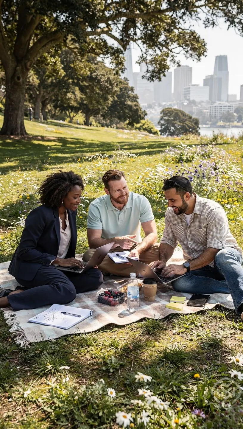 Professional team collaboration